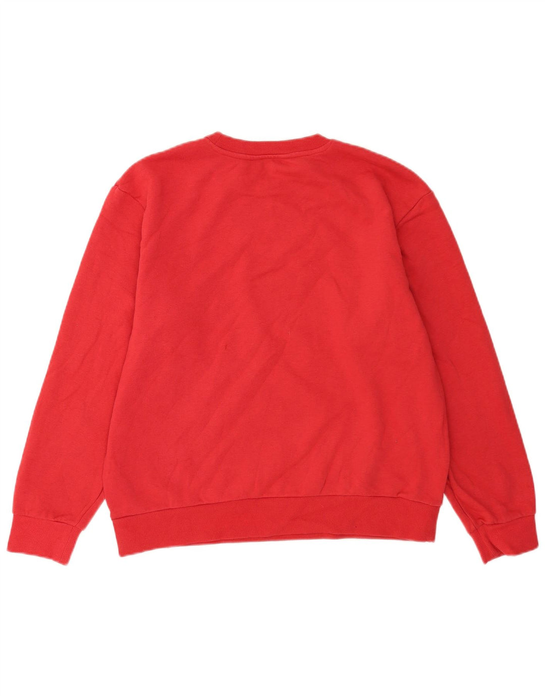 Marks & SPENCER Herren-Sweatshirt-Pullover, mittelrote Baumwolle