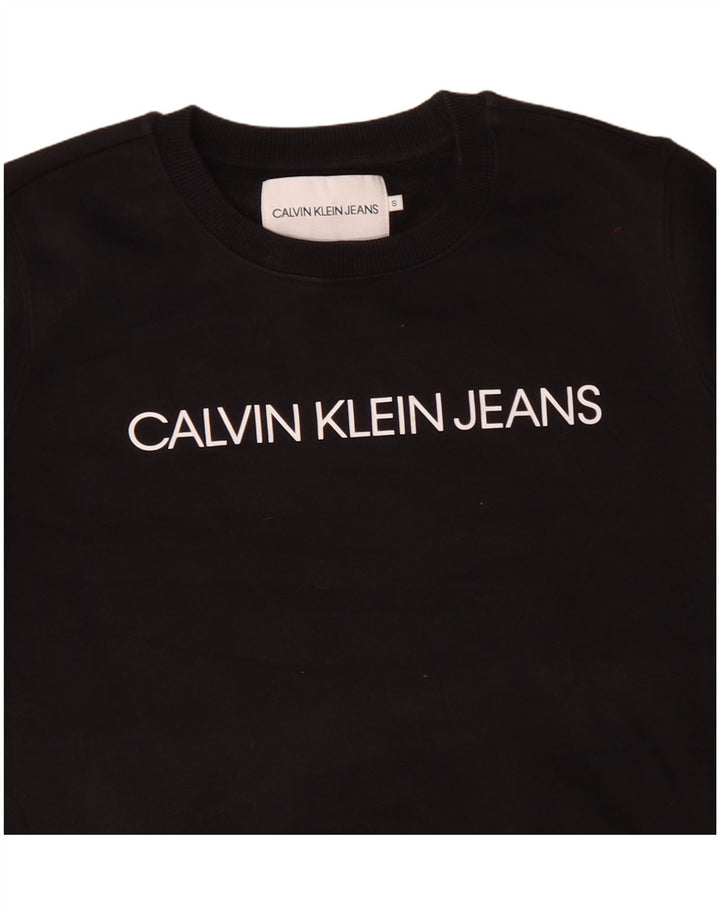 CALVIN KLEIN JEANS Damen-Sweatshirt in Übergröße, Gr. 10, Größe S, Schwarz