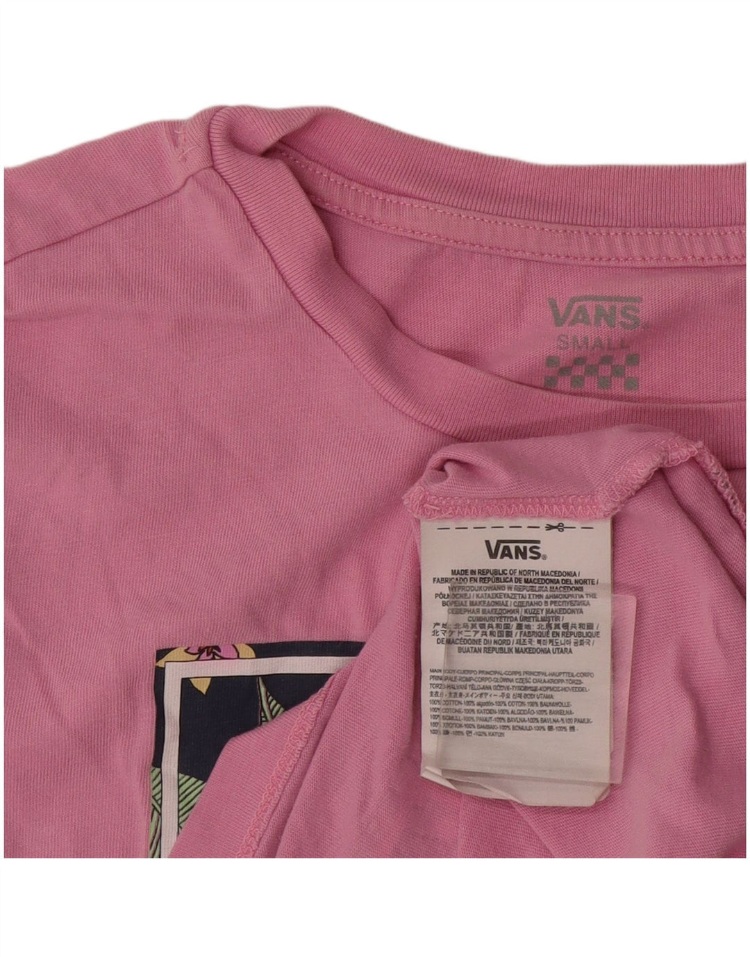 Vans Grafik-T-Shirt für Damen, Gr. 10, Rosa