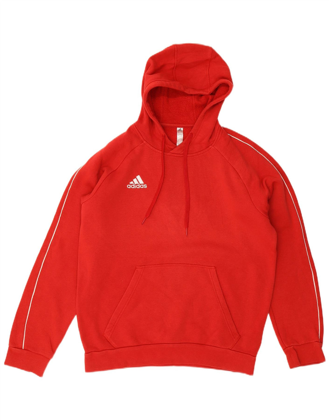 ADIDAS Herren Kapuzenpullover aus mittelroter Baumwolle