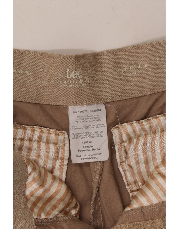 LEE Womens Platinum Label Bootcut Chino Trousers US 4 Small W25 L29 Beige Vintage Lee and Second-Hand Lee from Messina Hembry 