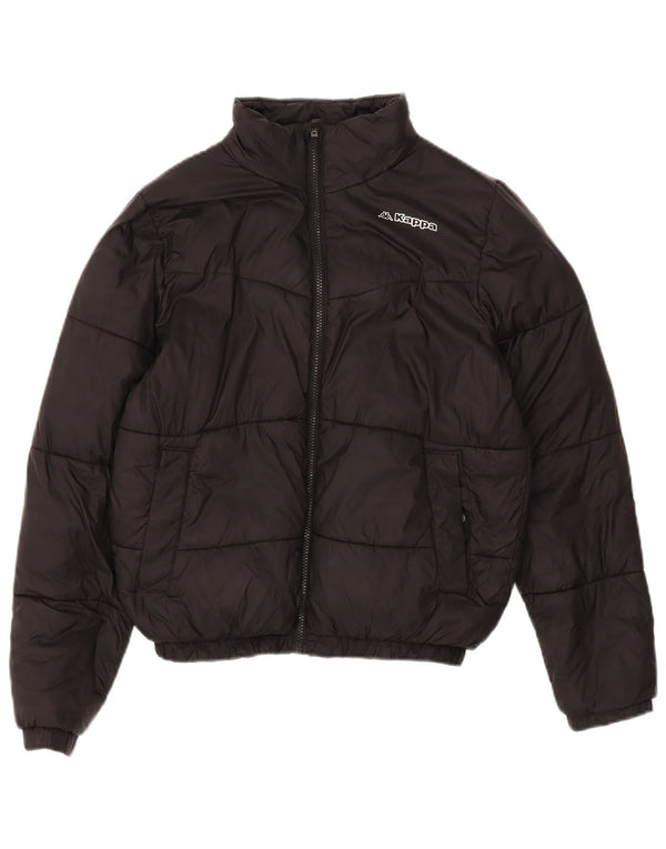 KAPPA Damen Wattierte Jacke UK 14 Medium Schwarz
