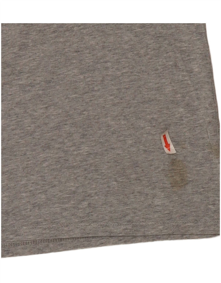 Nike Herren Dri Fit Graphic T-Shirt Top Small Grau Baumwolle