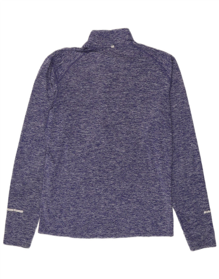 Nike Herren Dri Fit Pullover-Trainingsanzugoberteil mit Reißverschluss, Größe S, Lila meliert