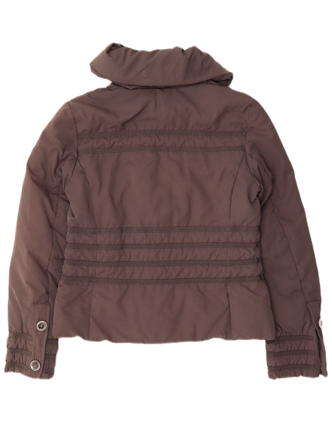 Canadiens Damen Wattierte Jacke UK 14 Mittelgraues Polyester