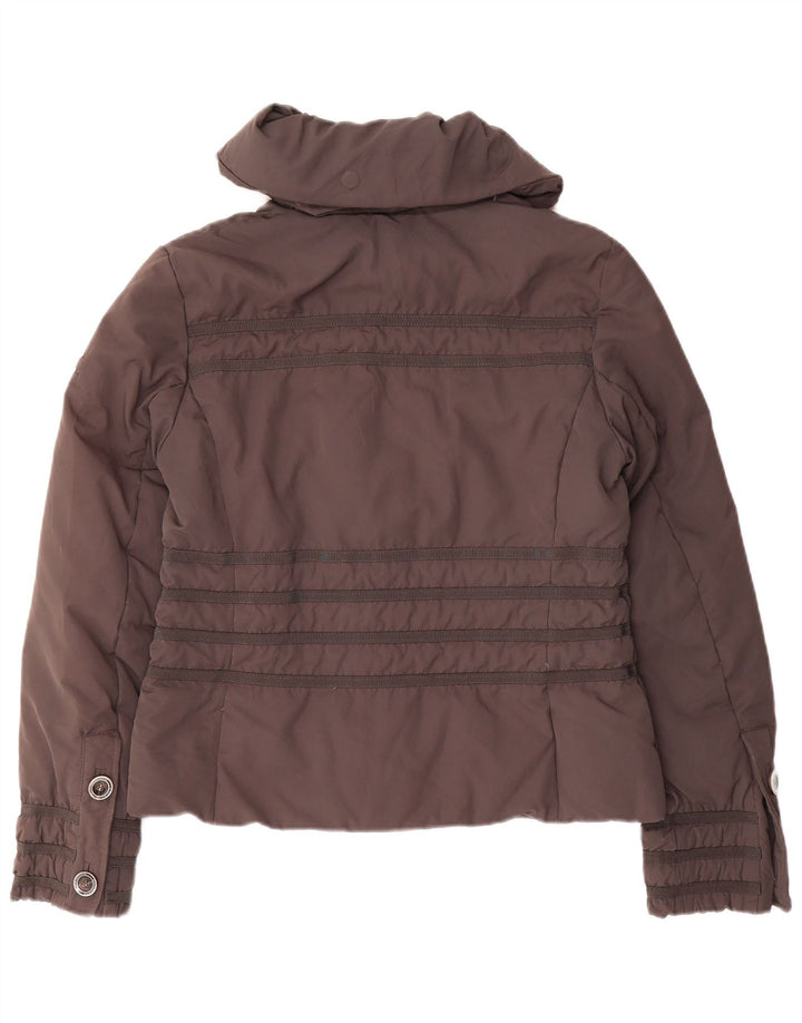 Canadiens Damen Wattierte Jacke UK 14 Mittelgraues Polyester