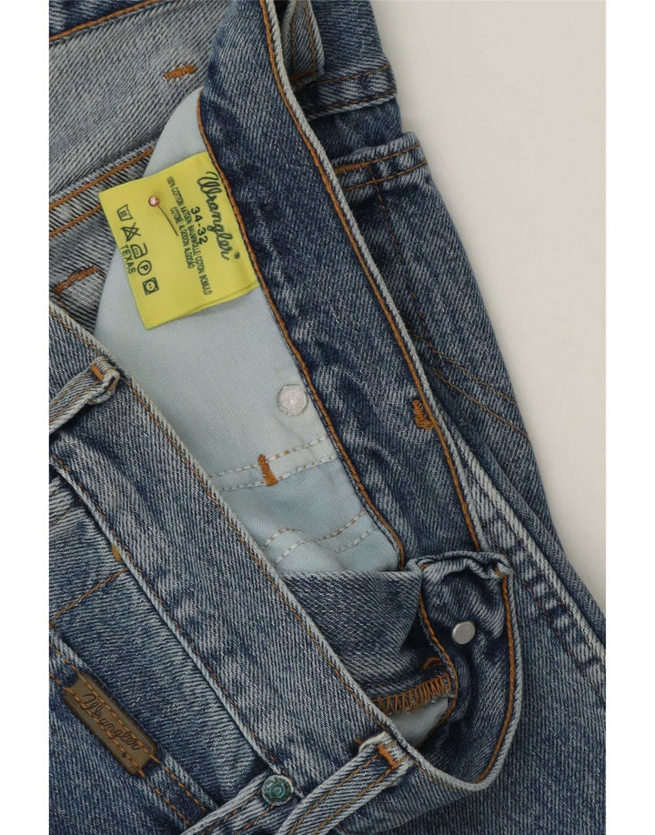 Wrangler Herren Texas Straight Jeans W34 L32 Blaue Baumwolle