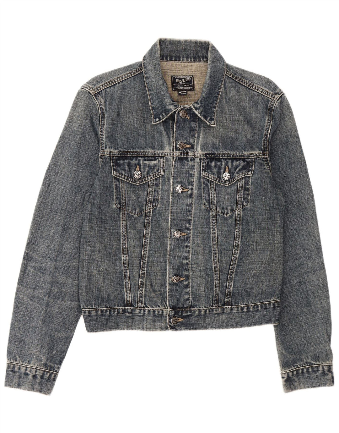 Gas Damen Jeansjacke UK 14 Mittelblau