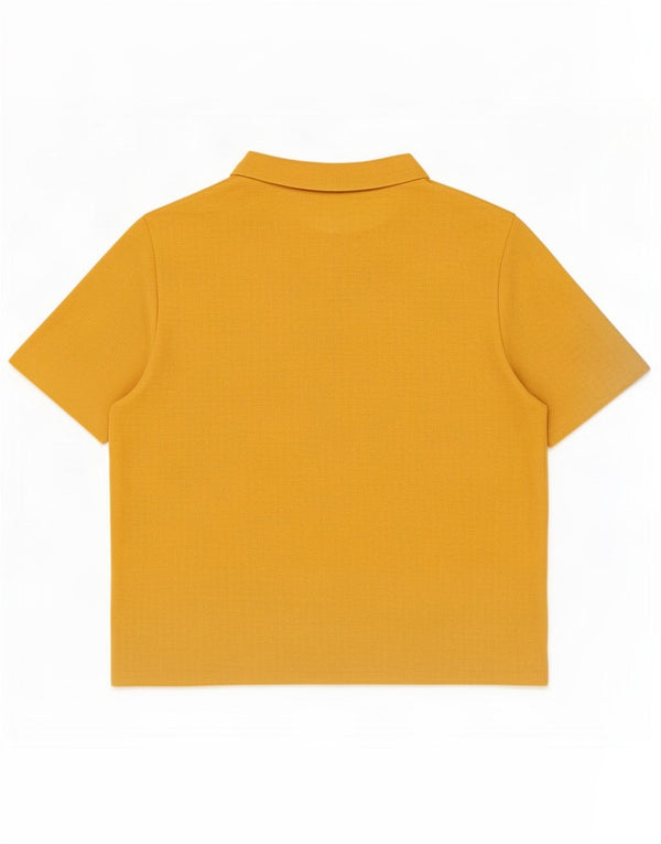 Zara Damen Trafaluc T-Shirt Top UK 16 Large Gelb Baumwolle