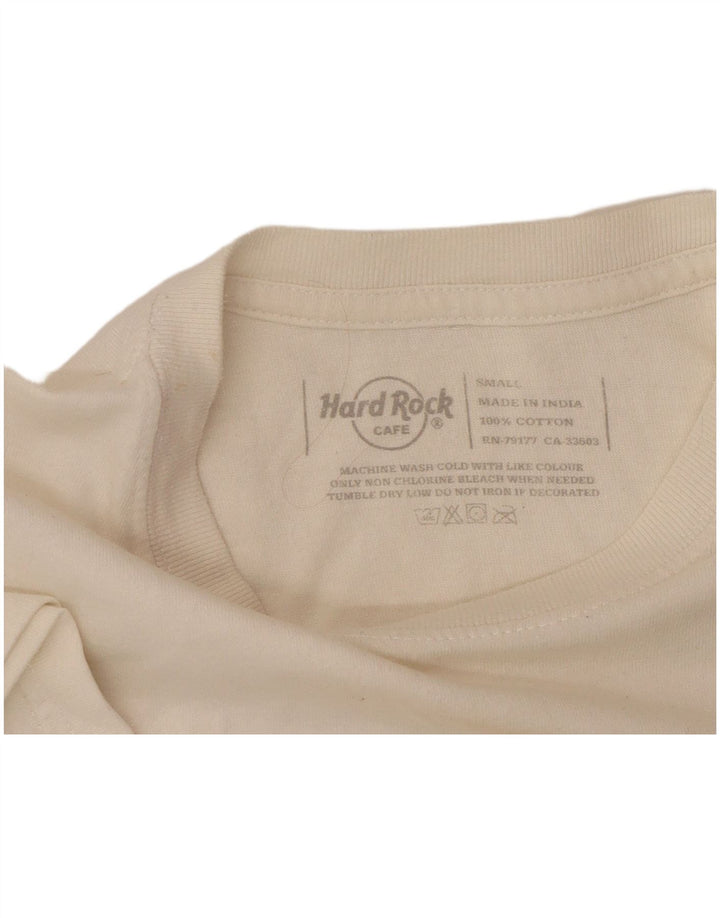 HARD ROCK CAFE Herren-T-Shirt „Amsterdam“ mit Grafik, Größe S, weiße Baumwolle