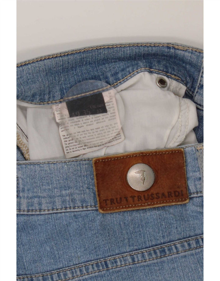 Trussardi Damen-Crop-Jeans W33 L25 Blau