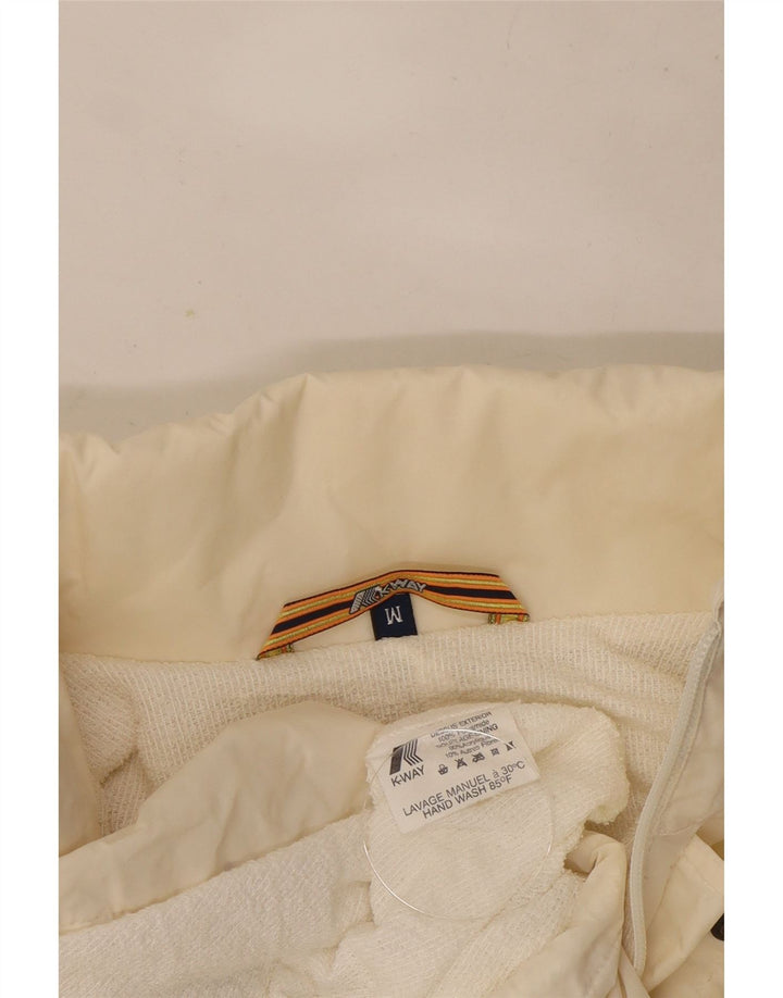 K-Way Herren-Regenjacke mit Kapuze, UK 38, mittelweiß, Polyamid