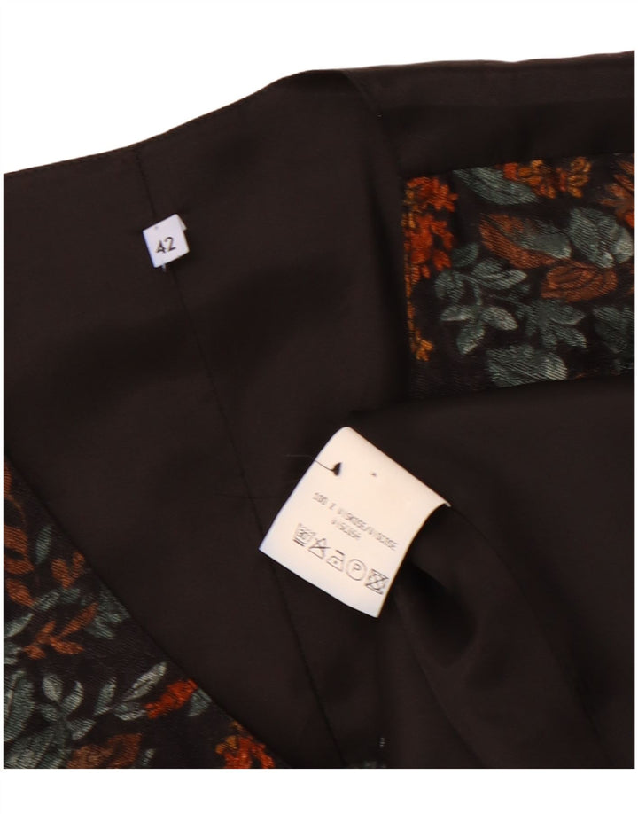 Vintage Herrenweste mit 5 Knöpfen, EU 42, große, mehrfarbige, florale Viskose