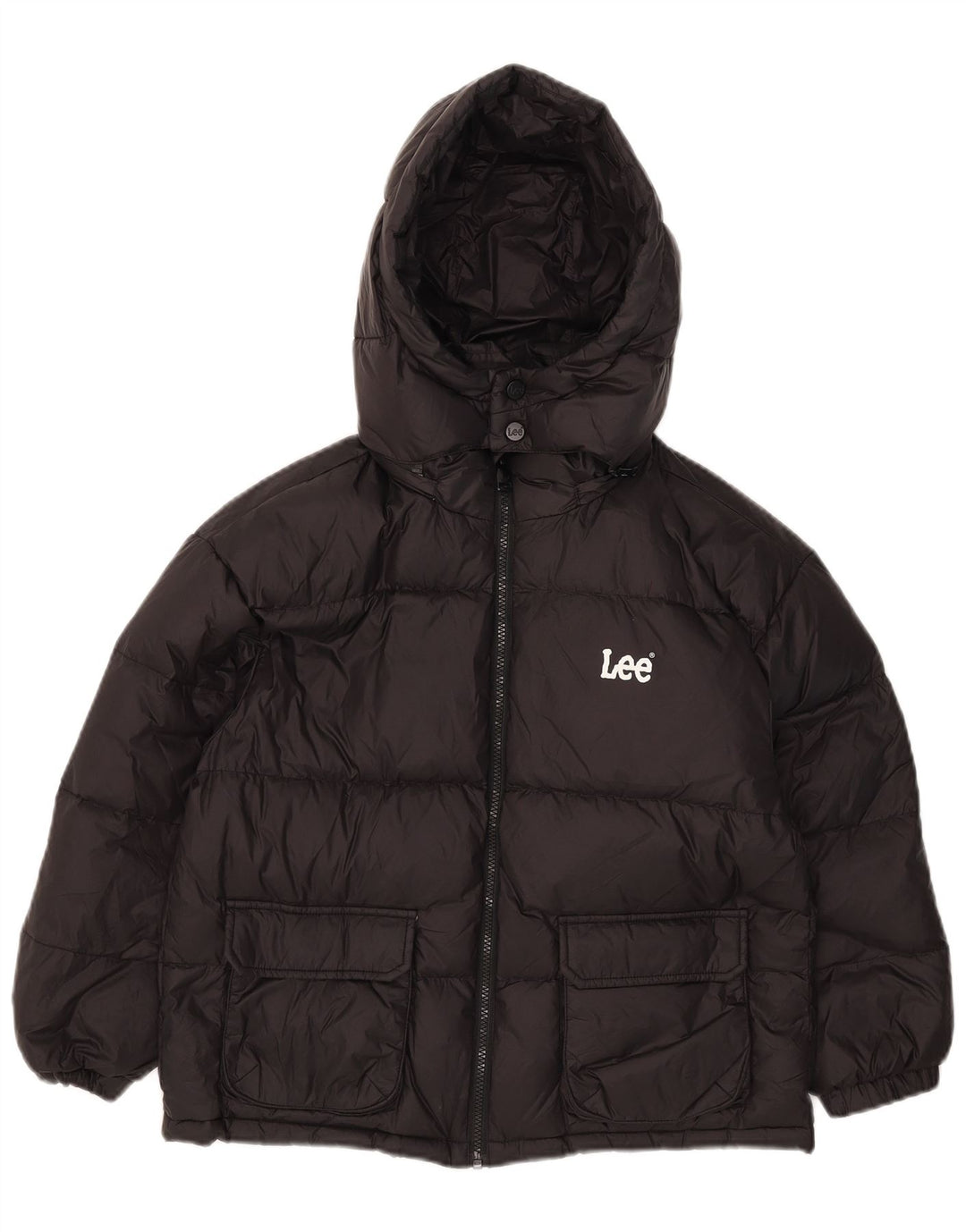 Lee Wattierte Jacke mit Kapuze für Jungen, 12–13 Jahre, Schwarz