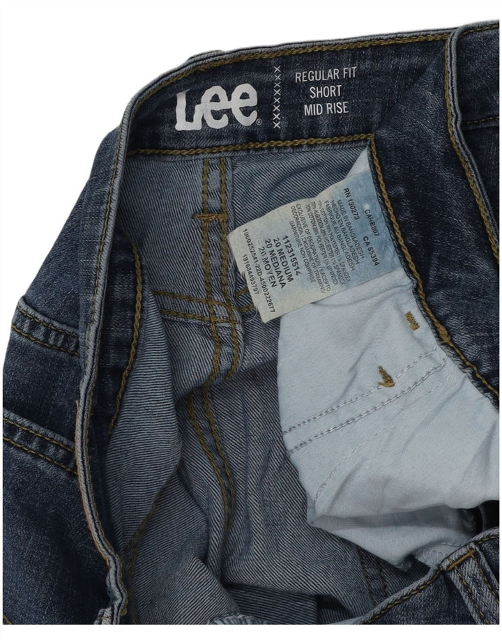 LEE Damen-Jeansshorts mit mittelhohem Bund und normaler Passform, US 20, 3XL, W40, blaue Baumwolle