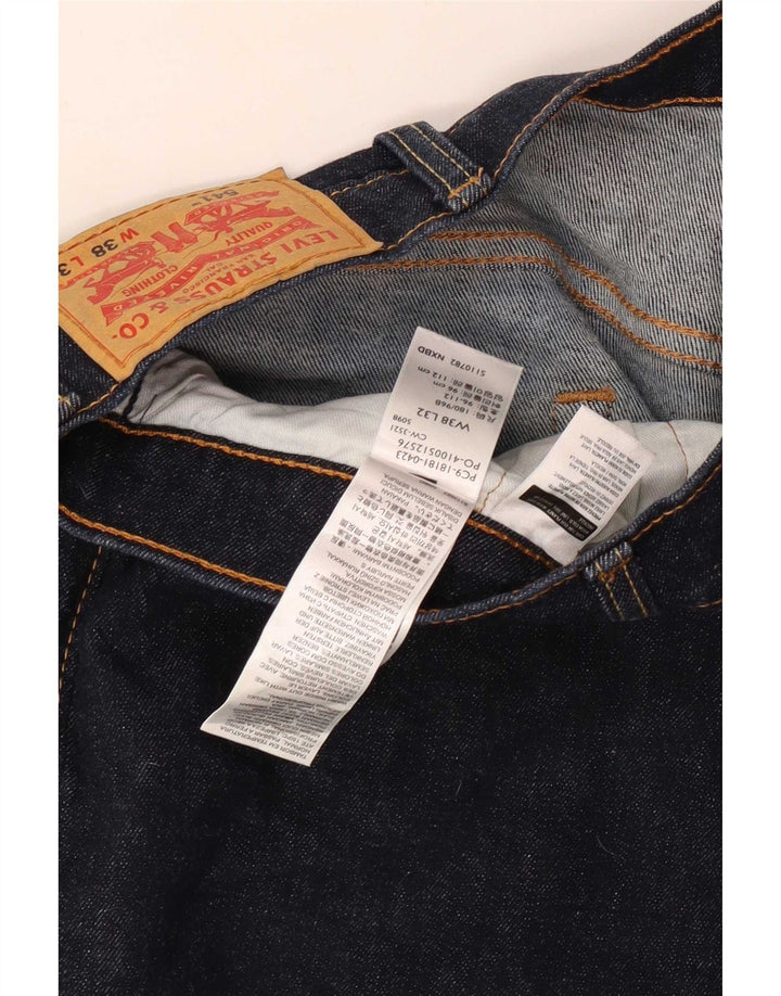 Levi's Herren 541 Straight Jeans W38 L32 Marineblaue Baumwolle