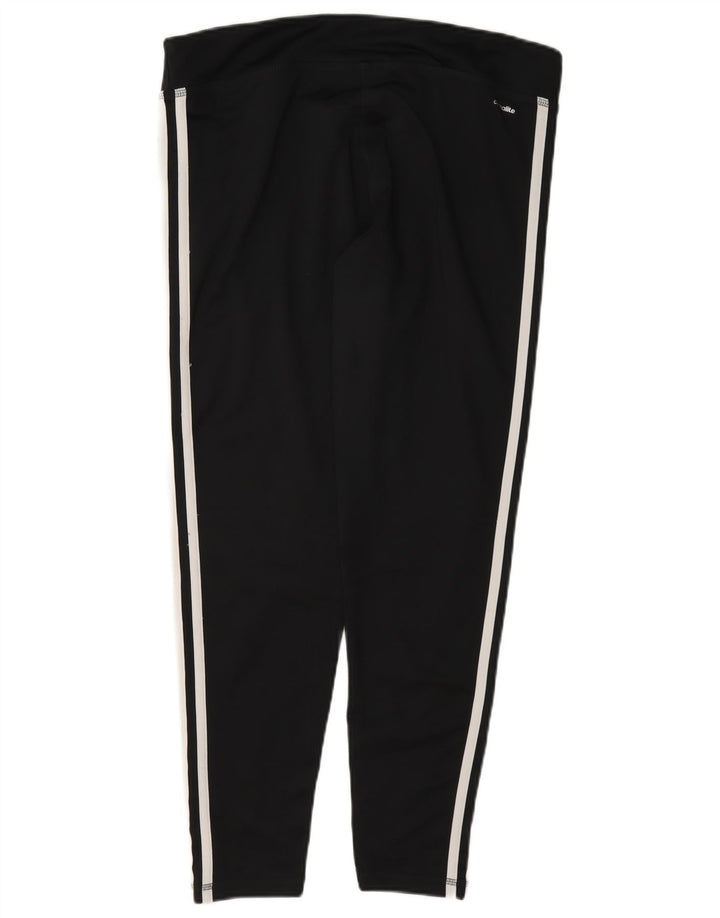 Adidas Damen Climalite Leggings UK 16/18 Large Schwarz Polyester