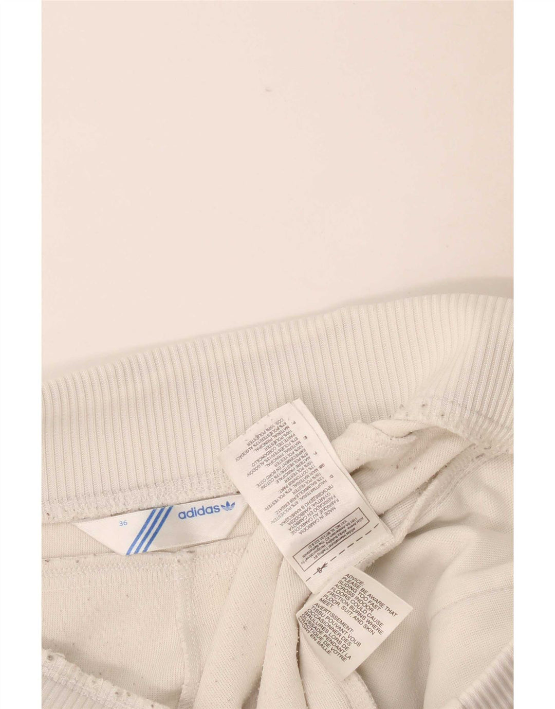 Adidas Damen Trainingshose EU 36 Small Weiß Polyester
