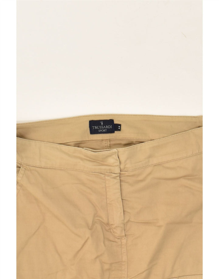TRUSSARDI Womens Cargo Skirt IT 44 Medium W32  Brown Cotton | Vintage Trussardi | Thrift | Second-Hand Trussardi | Used Clothing | Messina Hembry 