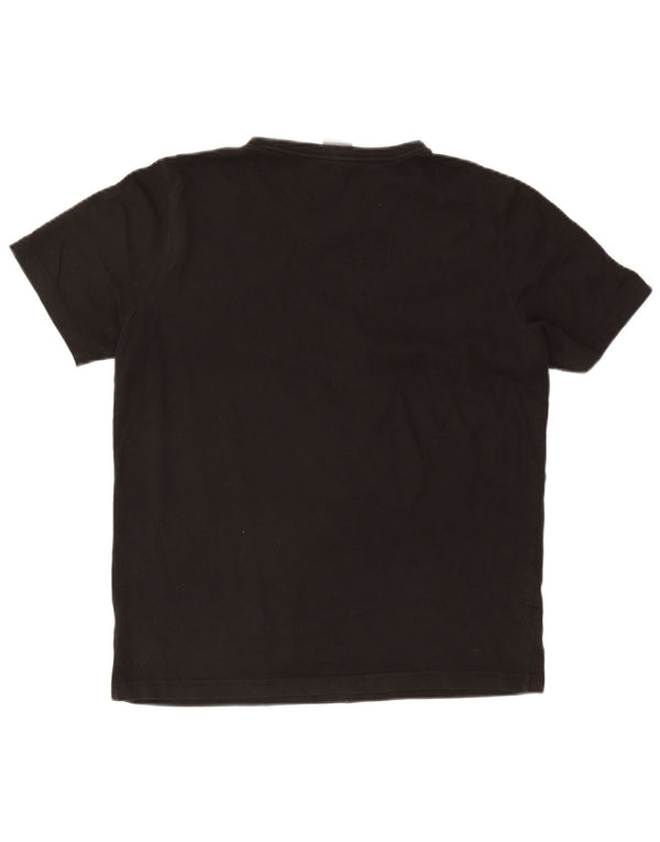 Puma Mens T-Shirt Top Medium Black Cotton
