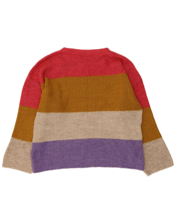 Marks & Spencer Damen-Pullover mit U-Boot-Ausschnitt, Gr. 14, mittelmehrfarbig