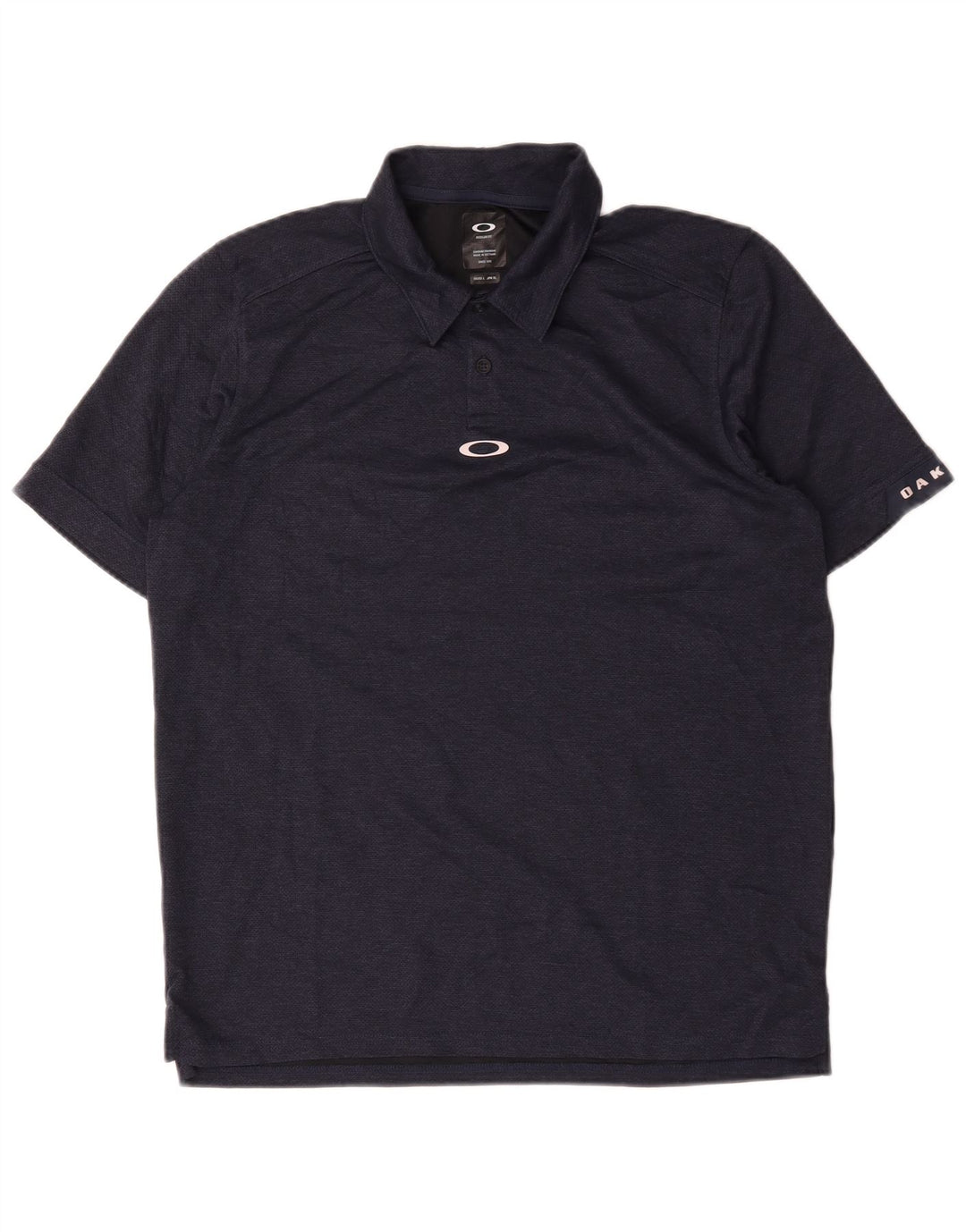 Oakley Herren-Poloshirt mit normaler Passform, Größe L, Marineblau