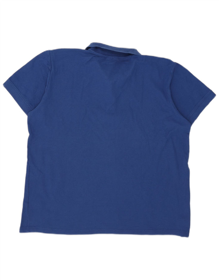 Kappa Herren Poloshirt XL Blau Baumwolle