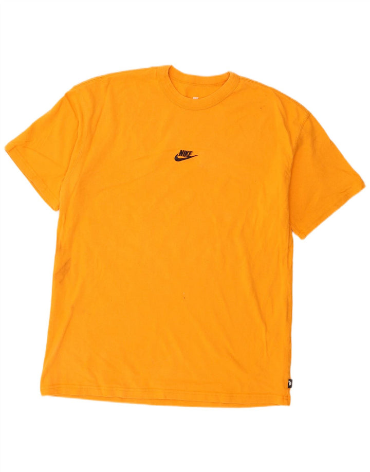 Nike Herren-T-Shirt mit lockerer Passform, mittelorange Baumwolle