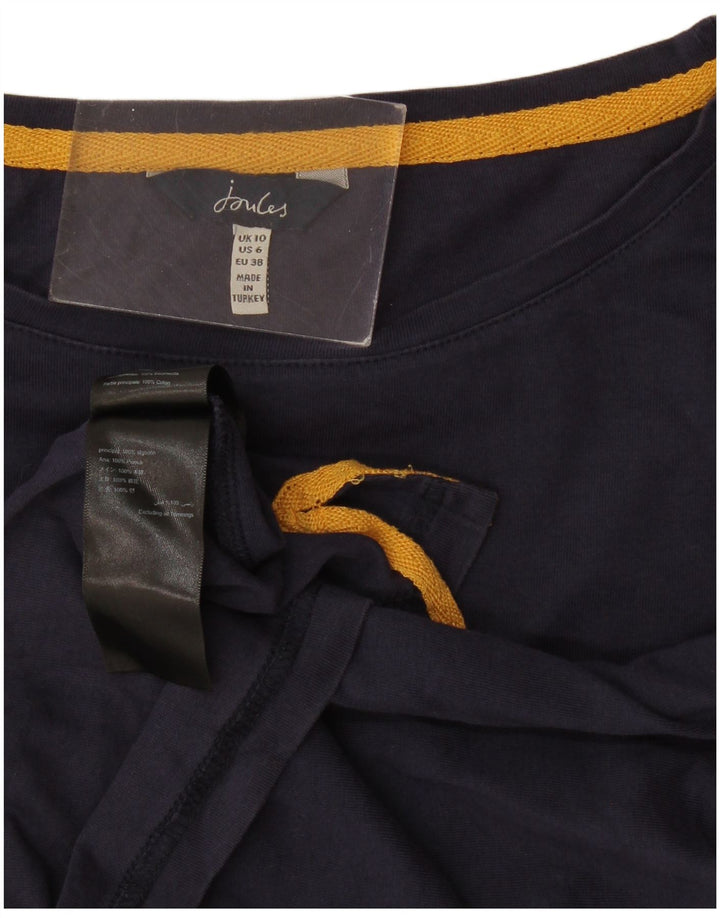 Joules Damen-Oversize-Oberteil, langärmlig, UK 10, Größe S, Marineblau, Baumwolle