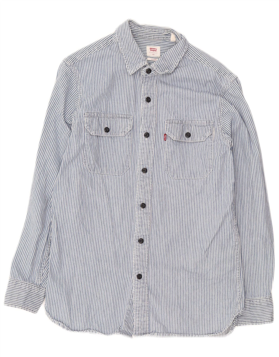Levi's Herren Relaxed Fit Hemd XS Blauer Nadelstreifen