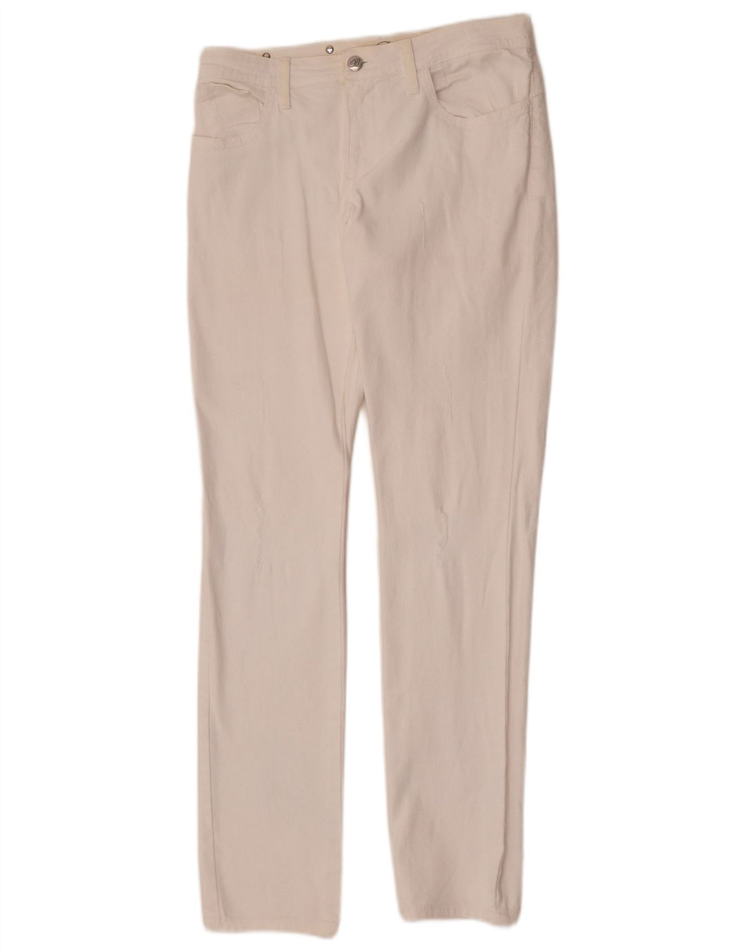 Blumarine Damen Slim Jeans IT 44 Medium W30 L33 Weiße Baumwolle