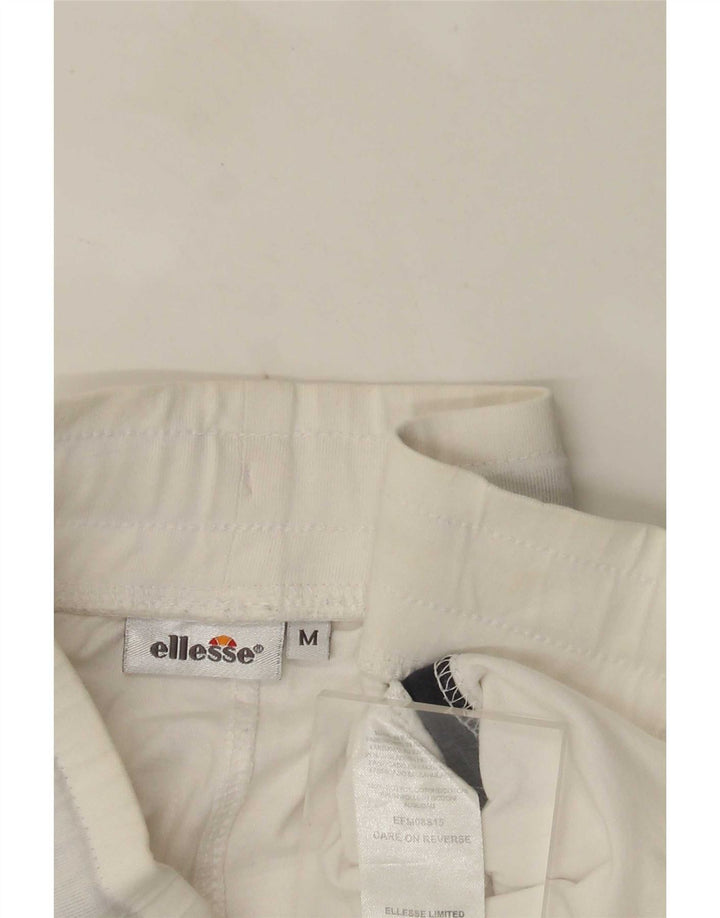 Ellesse Herren Graphic Sport Shorts Mittelweiße Colourblock-Baumwolle