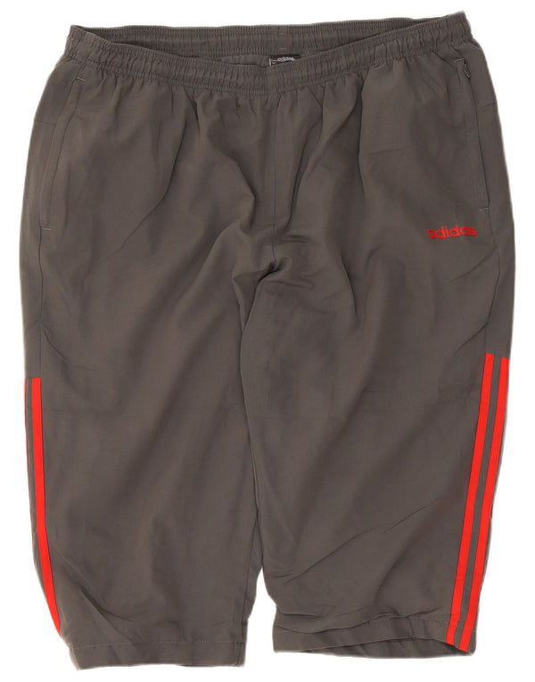 Adidas Herren Sport Shorts 2XL Grau Polyester