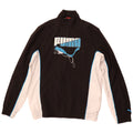 PUMA Jungen Grafik-Trainingsanzug-Top-Jacke, 15–16 Jahre, Schwarz, Farbblock