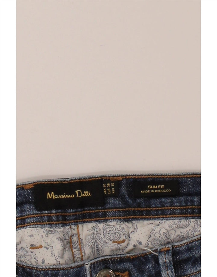 MASSIMO DUTTI Womens Slim Jeans EU 38 Small W30 L28 Blue Cotton Vintage Massimo Dutti and Second-Hand Massimo Dutti from Messina Hembry 