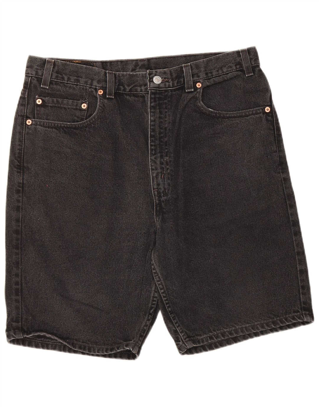 Levi's Herren 505 Jeansshorts mit normaler Passform, W36, Größe L, Schwarz, Baumwolle