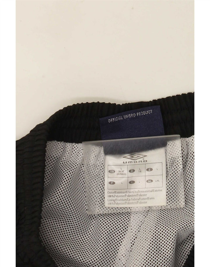 Umbro Herren-Trainingshose, Jogginghose, Größe L, Schwarz, Polyester