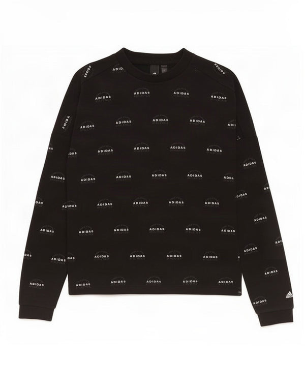 Adidas Herren Graphic Sweatshirt Pullover Small Schwarz Baumwolle