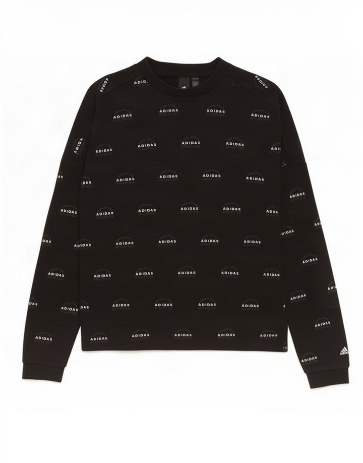 Adidas Herren Graphic Sweatshirt Pullover Small Schwarz Baumwolle