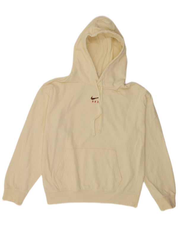 Nike Herren Loose Fit Hoodie Pullover Kleine gelbe Baumwolle