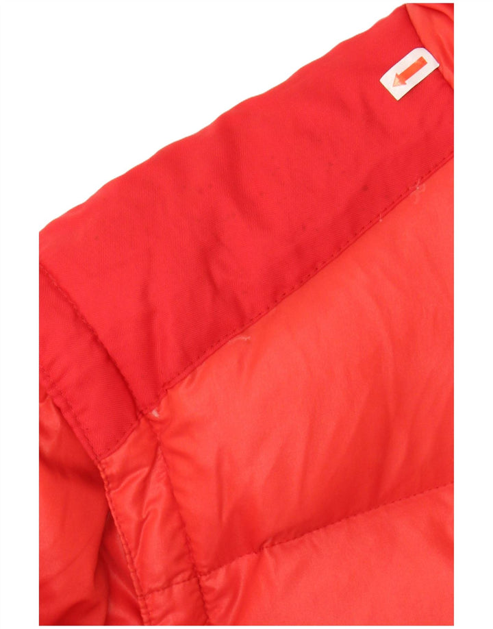 MC ROSS Mens Loose Fit Padded Jacket IT 44 XS Red Polyamide