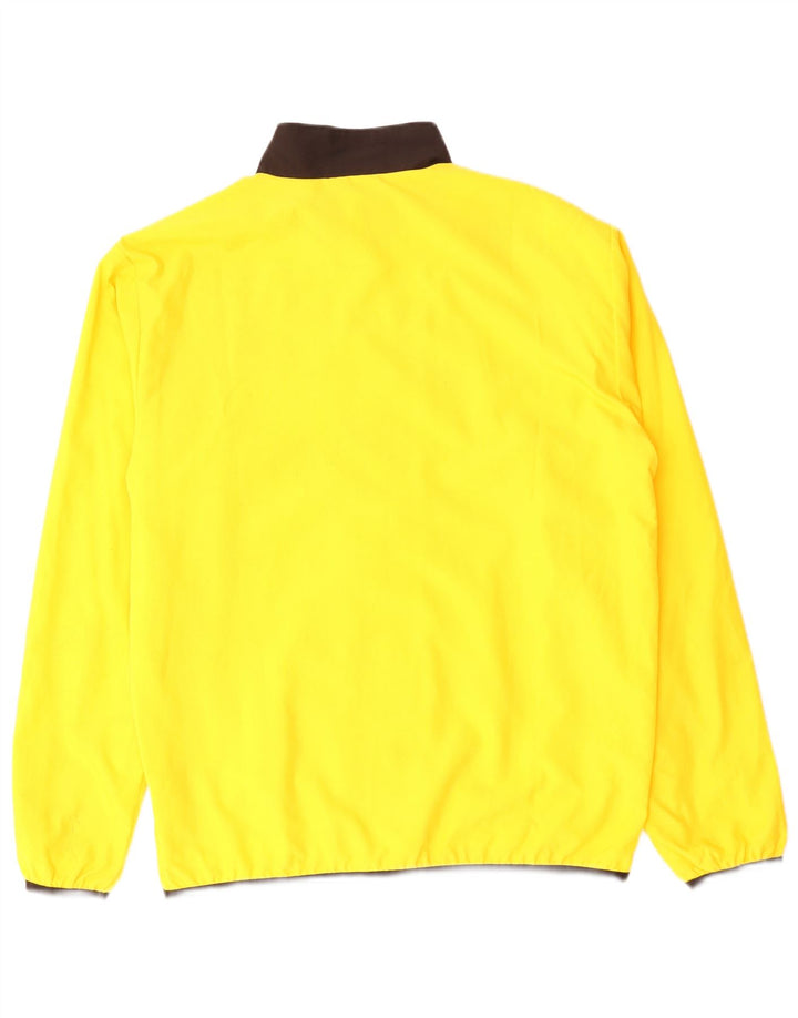 Puma Herren-Trainingsanzugoberjacke aus mittelgelbem Colourblock-Polyester