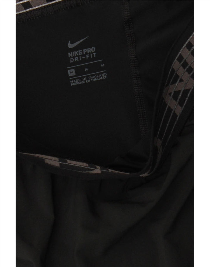 Nike Damen Graphic Sport Shorts UK 14 Medium Schwarz