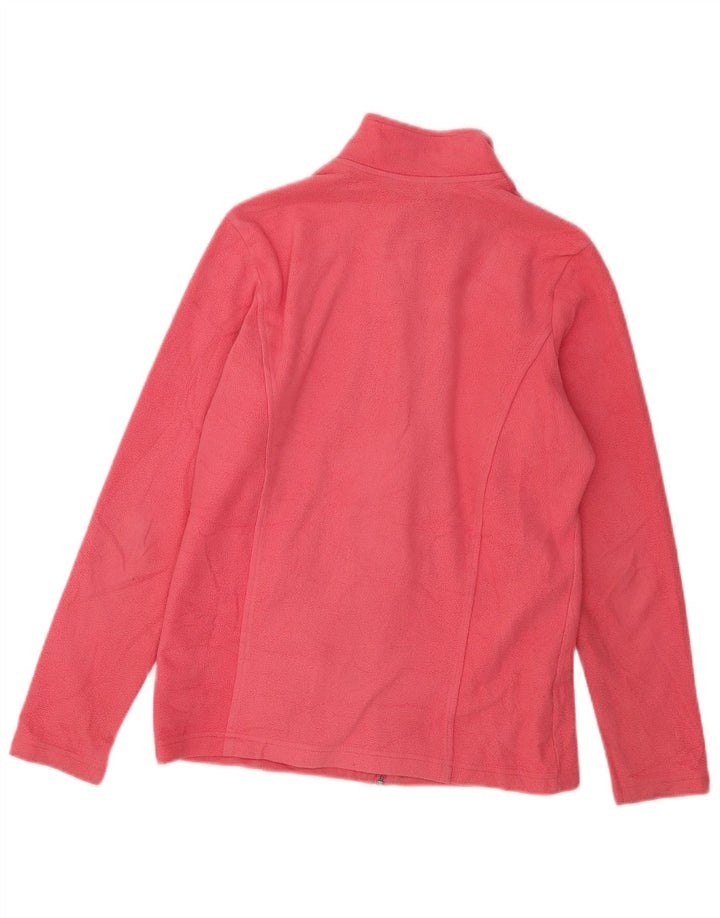 Marks & Spencer Damen Fleecejacke UK 10 Small Pink Polyester