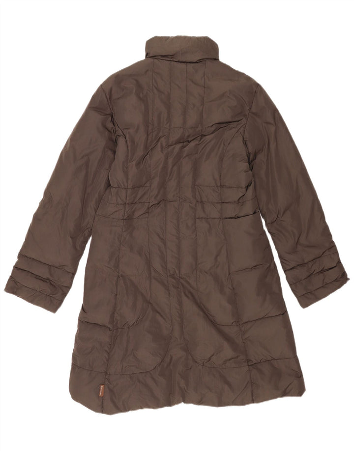 Moncler Damen gepolsterter Mantel Größe 3 Large Grau