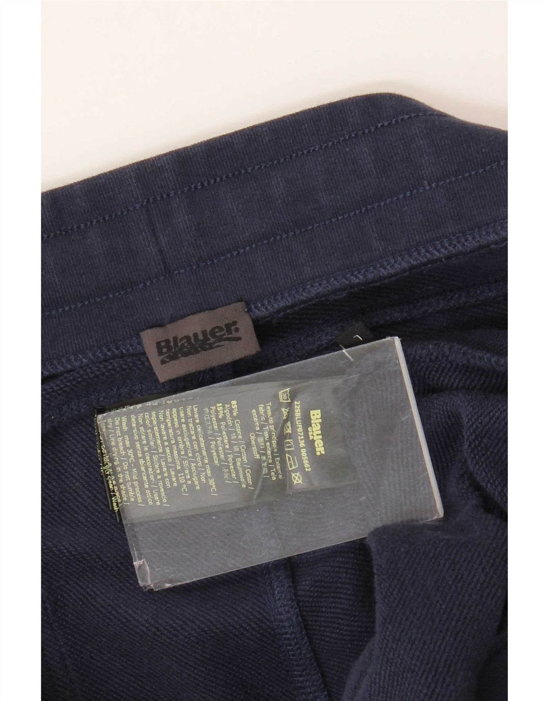 Blauer Herren-Trainingshose, Jogginghose, groß, marineblau, Baumwolle