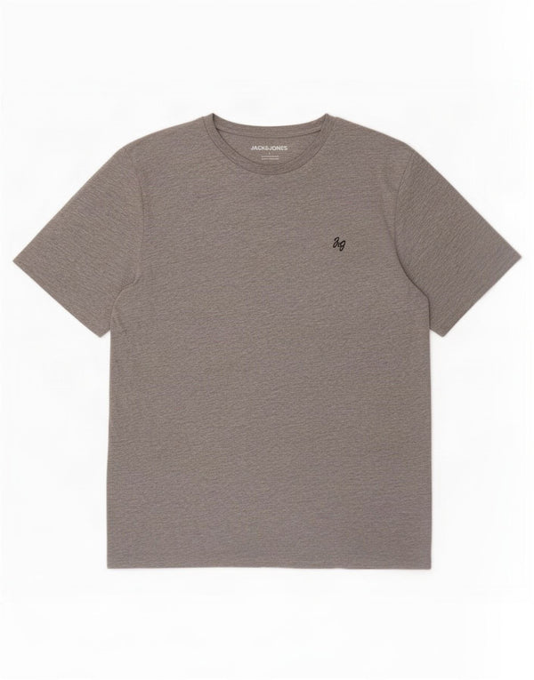 Jack & Jones Herren T-Shirt Top Large Grau Baumwolle