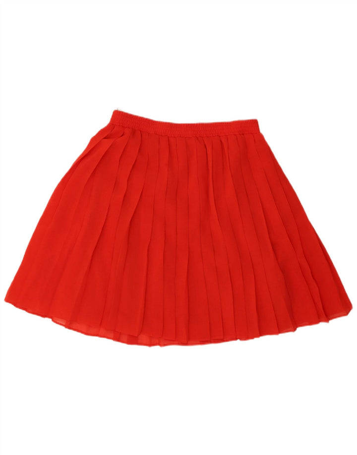 VERSE Womens Pleated Skirt EU 40 Medium W28  Red Polyester