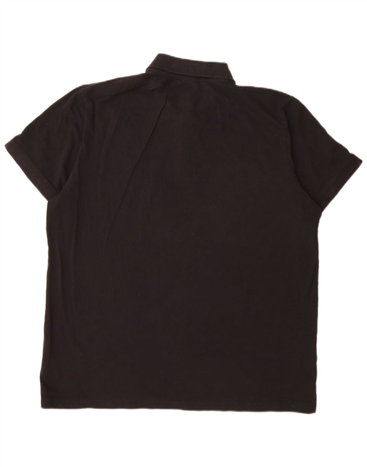 Kappa Herren Poloshirt 2XL Schwarz Baumwolle
