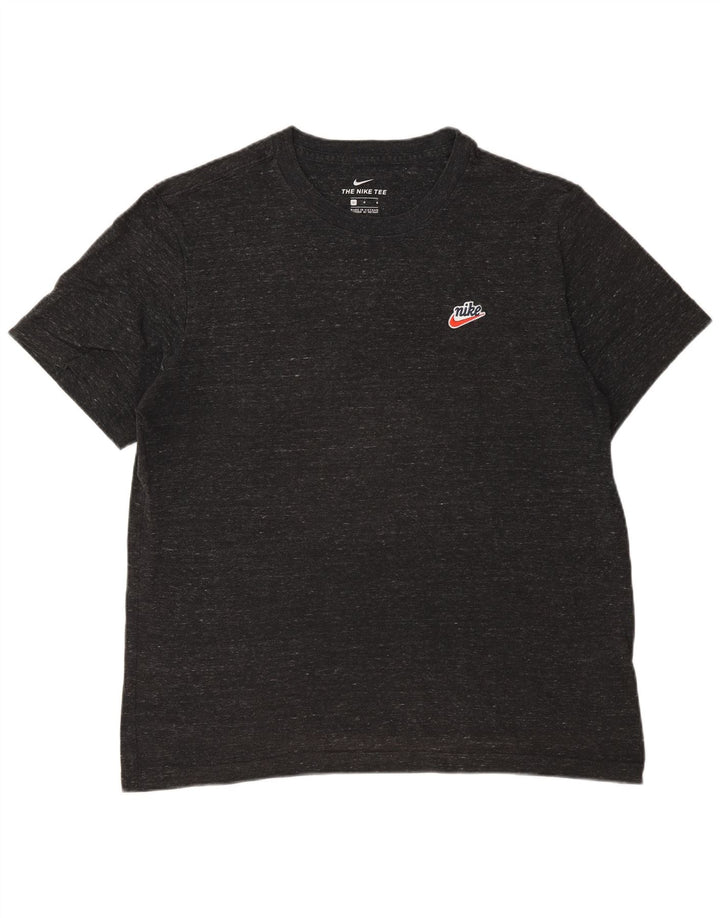 Nike Herren-T-Shirt, groß, grau gefleckte Baumwolle